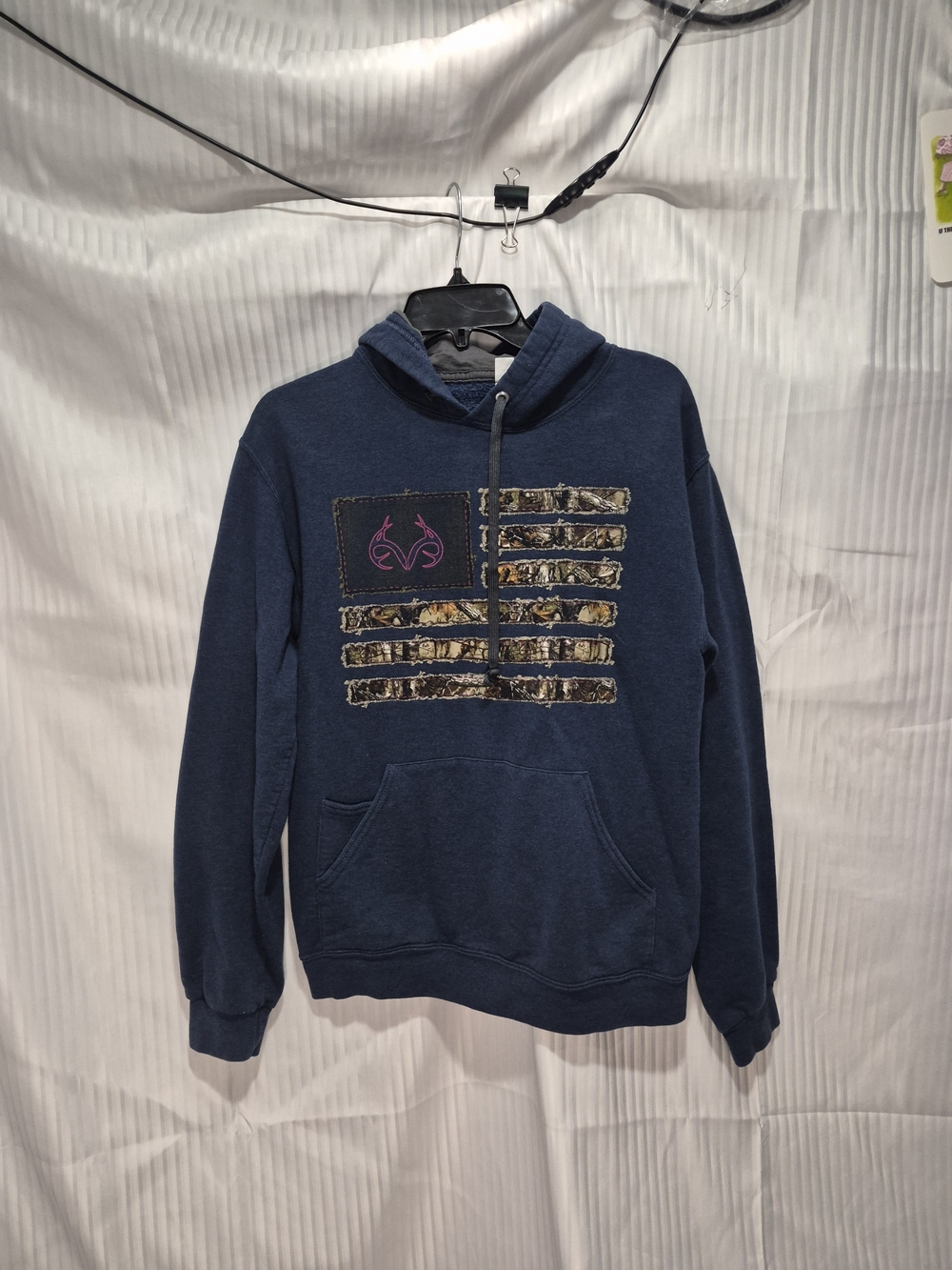 Realtree Navy Blue Men's Hoodie Sweatshirt Size Small